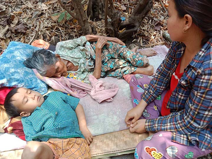 တကောင်းက စစ်ရှောင်တွေ ဝမ်းပျက်ဝမ်းလျော အဖြစ်များလို့ ဆေးဝါးလိုအပ်နေ