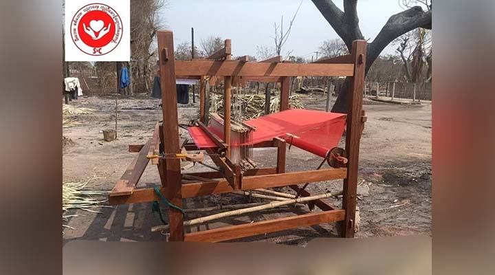 မြန်မာ့လက်မှုပညာ မပျောက်ပျက်ဖို့ လက်ယက်ကန်းစင်တွေ ဆောက်လုပ်လှူတန်း