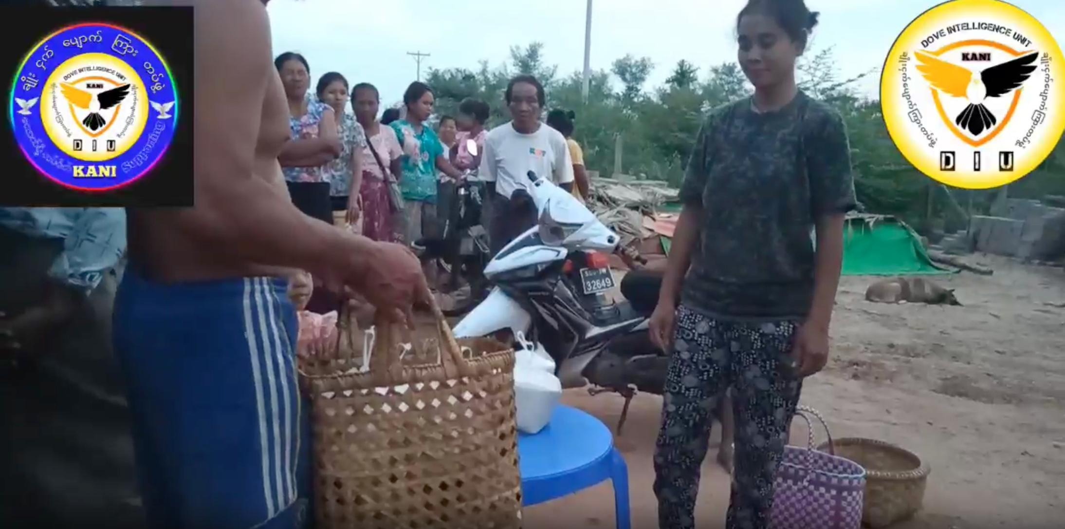 ယင်းမာပင်က စစ်ရှောင် ၁၀၀ ကျော်ကို ချိုးငှက်ပြောက်ကျားတပ်က ရိက္ခာထောက်ပံ့