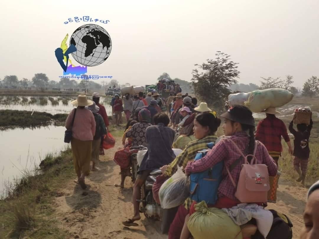 ချိန်ခါမဲ့မိုးရွာသွန်းလို့ စစ်ရှောင် ၅၀၀၀ ကျော် ရှောင်တိမ်းရပြီး ပုန်းခိုရာတဲအိမ်တွေ ပျက်စီးခဲ့ရ