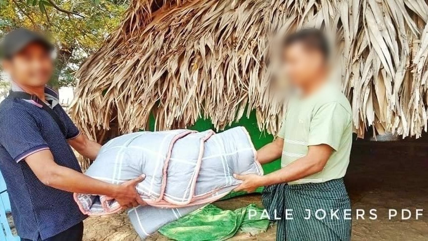 လာအိုရောက်မြန်မာတွေက ပုလဲနယ်က စစ်ရှောင်တွေကို လှူဒါန်း