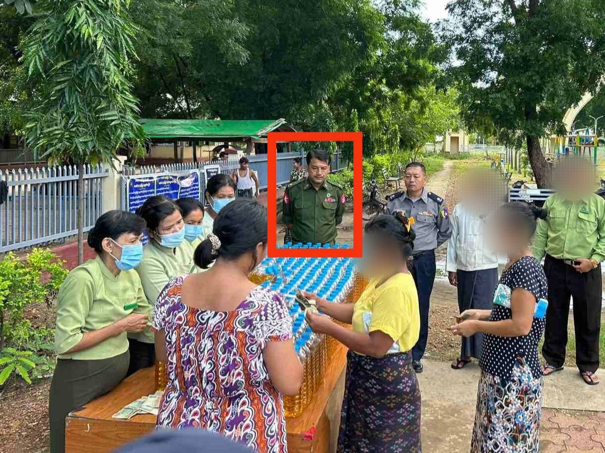 ရေစကြိုမြို့နယ်စစ်ကောင်စီအဖွဲ့ဝင် ၁ ဗိုလ်မှူး လိုက်ပါလာတဲ့ကား ပစ်ခတ်ခံရပြီး ဒဏ်ရာရဟု ပကဖပြော