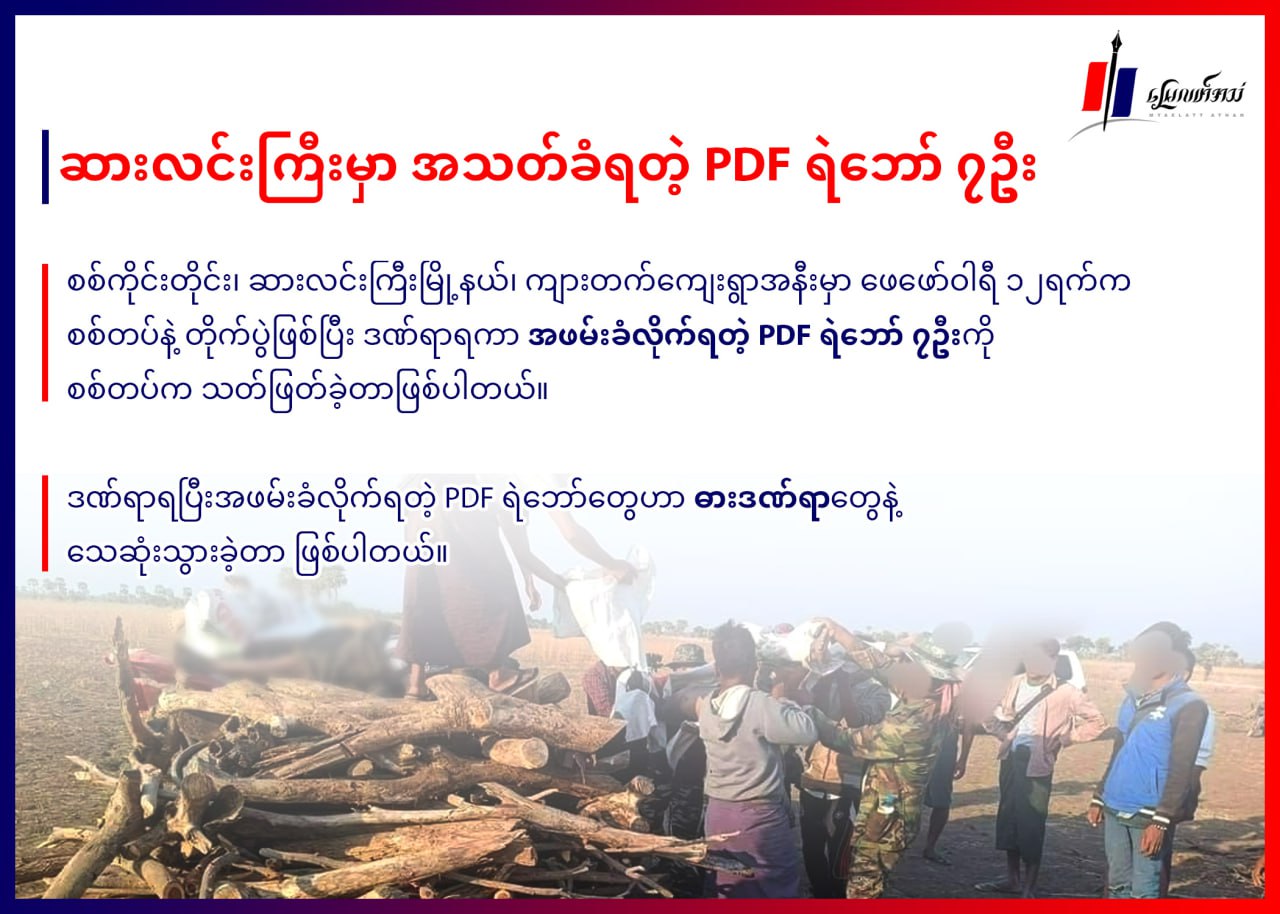 ၂၀၂၃ အတွင်း စစ်ကောင်စီတပ် ကျူးလွန်ခဲ့သည့် အစုလိုက် အပြုံလိုက် သတ်ဖြတ်မှုများ