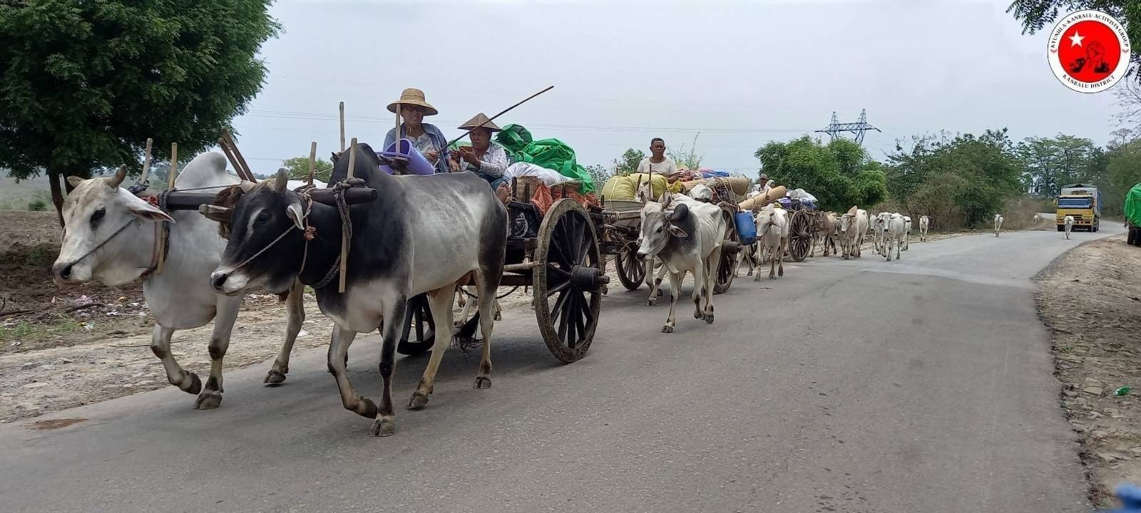 ကျွန်းလှမြို့နယ်ထဲက ကျေးရွာ ၂ ရွာကို  စစ်အုပ်စုကမီးရှို့၊ စစ်ဘေးရှောင်ရသူ တသောင်းကျော် ရှိလာ