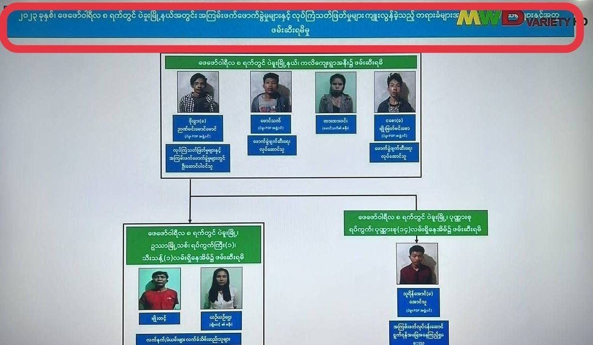 ဗုံးဆက်တိုက်ကွဲခဲ့တဲ့ ပဲခူးမှာ လူငယ် ၇ ဦး ဖမ်းခံရ